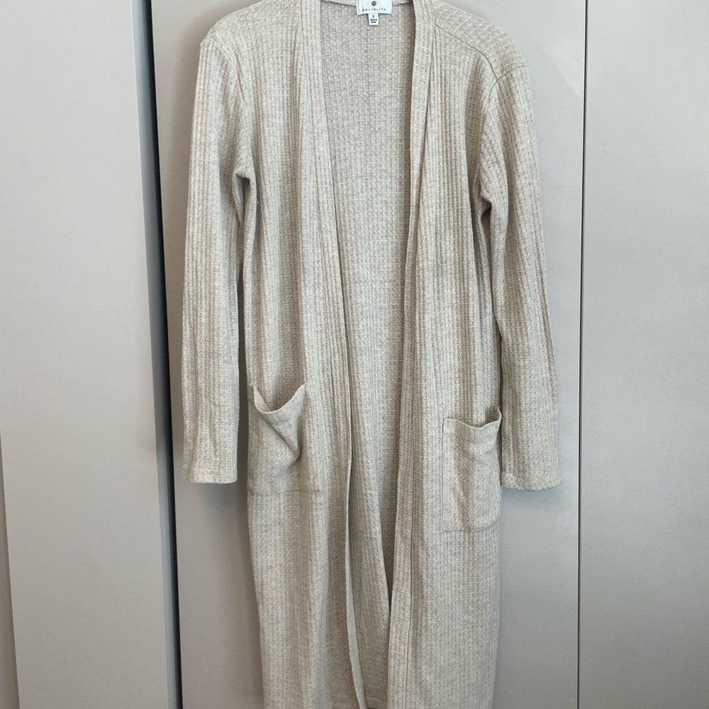 Socialite Cream Longline Cardigan